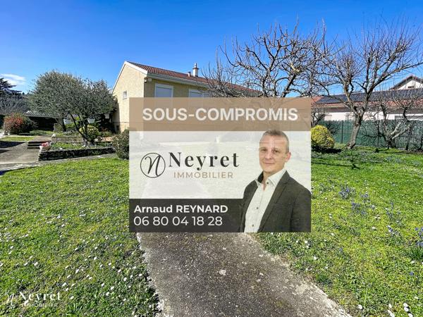SOUS COMPROMIS !! Maison individuelle 91m² habitables + sous-sol complet, parcelle de 1229m²