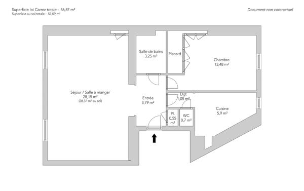 Appartement Paris 18 e - FRANCŒUR