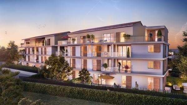 Aix-en-Provence : T2 Neuf 51m² + Jardin 120m² - Dès 399 000€