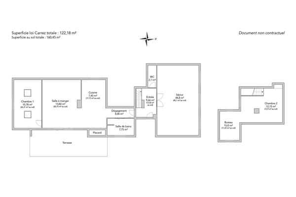 Dernier étage rénové par architecte avec terrasse – Quartier South Pigalle