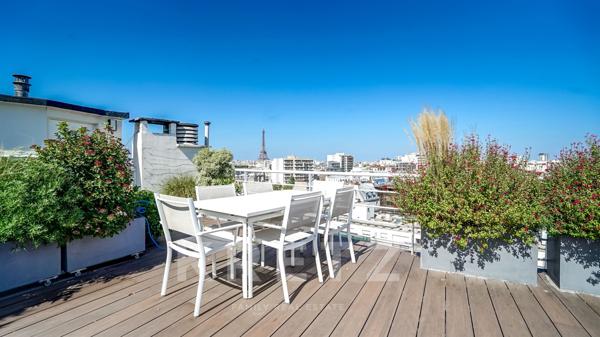 Magnifique terrasse arborée