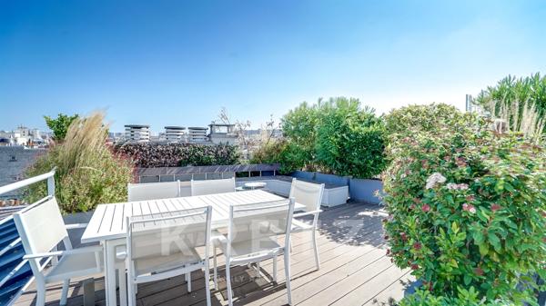 Magnifique terrasse arborée