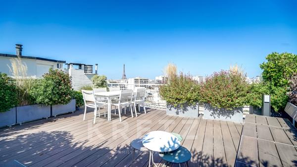 Magnifique terrasse arborée
