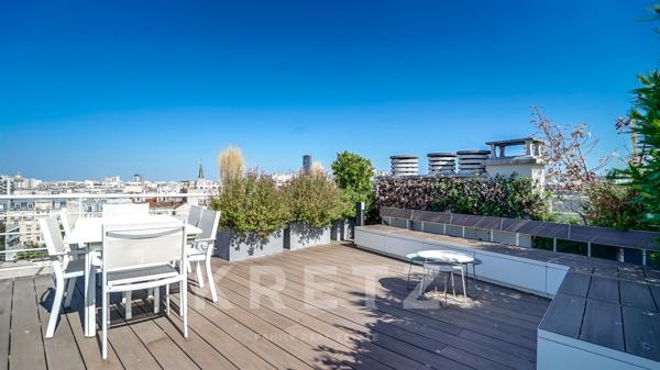 Magnifique terrasse arborée