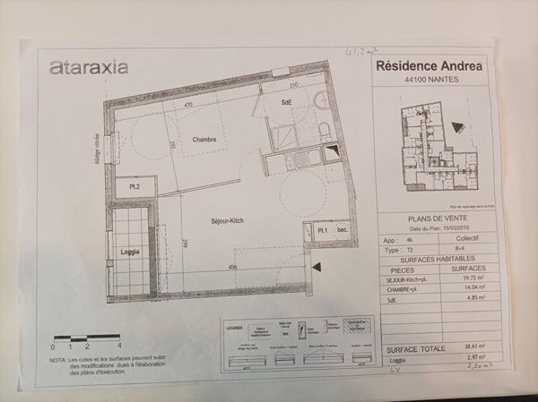 Vente appartement Nantes : 150 000 € - AJP Immobilier Nantes Rond-Point de Rennes