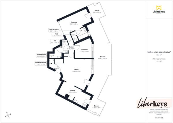 Appartement 3 pièces -  87 m2 - Terrasse - Piscine - Vue mer - Saint-Raphaël Boulouris