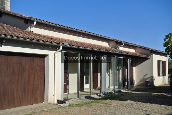 À VENDRE – MAISON DE PLAIN-PIED AVEC GARAGE ET TERRAIN CONSTRUCTIBLE – PROCHE CENTRE DE MARMANDE