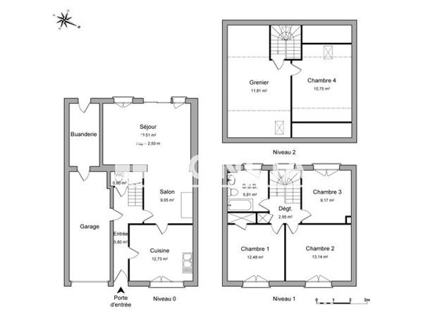 Location Maison 6 pièces 103.6 m² - 43 RUE EMILE AUGIER Brest 29200
