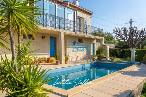 Maison familiale à Allauch 13190 - LE LOGIS NEUF – Maison T4 de 140 m², avec piscine, garage, vue dégagée, terrain 614m²