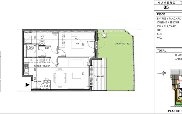 Appartement à vendre    2 pièces • 50,30 m2 Marguerittes