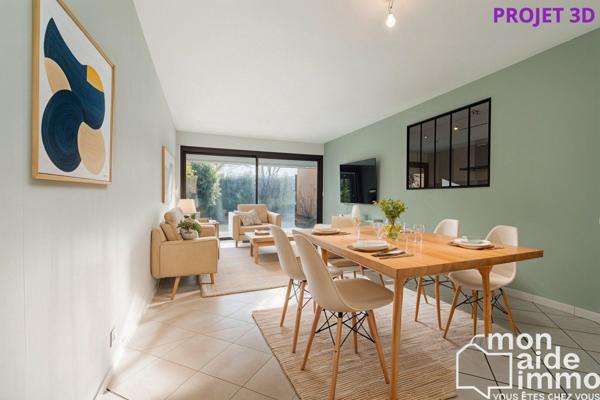 Appartement T4 de plain-pied avec garage et jardin