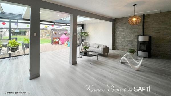 Charmante maison de ville avec son grand terrain