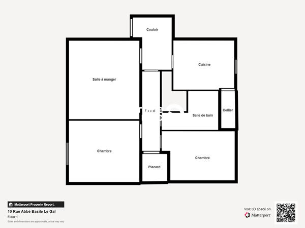 Vente appartement à Lorient, 3 pièces 58.48m²