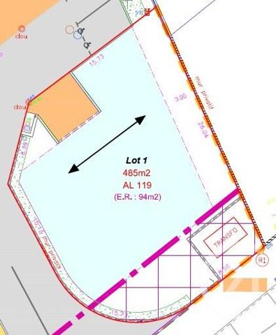 Terrain à vendre  485 m2 CHATEAURENARD - 13