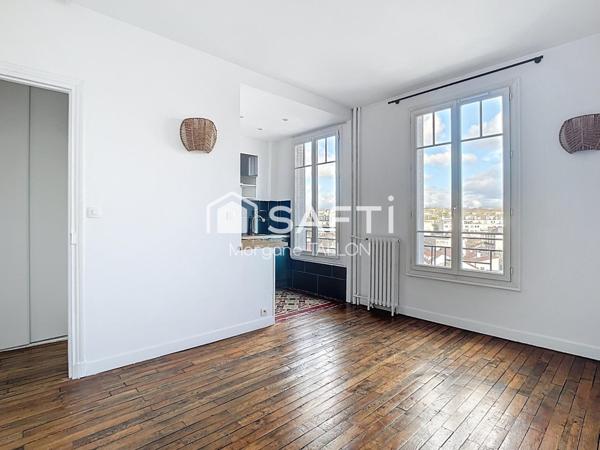 Appartement 2 pièces traversant au calme