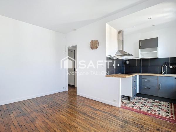 Appartement 2 pièces traversant au calme