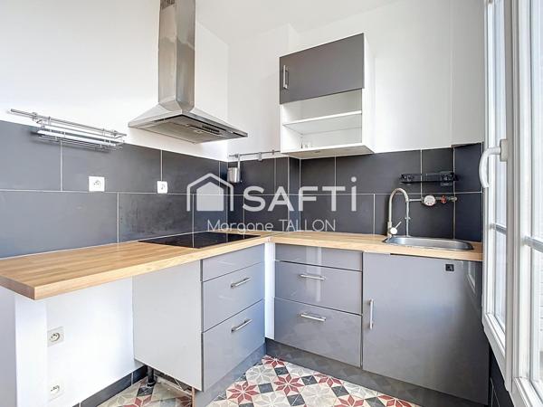 Appartement 2 pièces traversant au calme