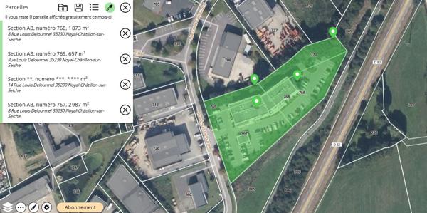 Noyal Chatillon Sur Seiche - Appartement T1, de 28m²,  balcon et parking