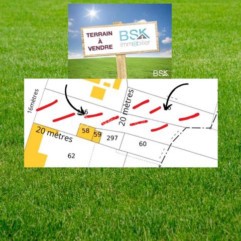 Terrain de 1 177 m²