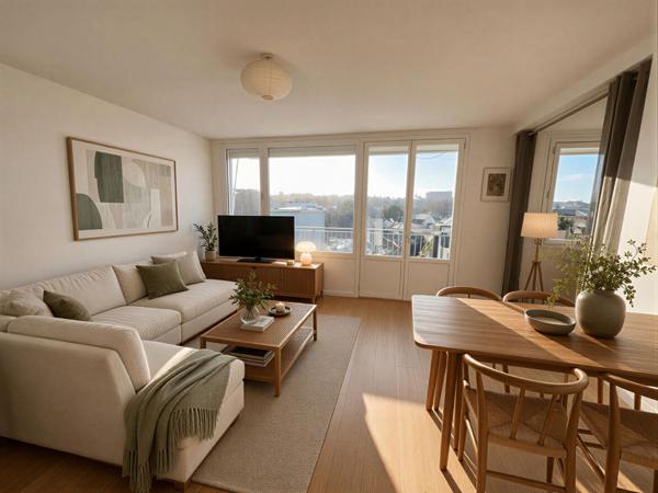 Quartier Procé T4 pièce(s) 70 m2 Balcon et cave,  
Nantes 44100