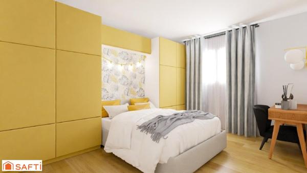 Appartement 2 pièces avec stationnement proche frontière !