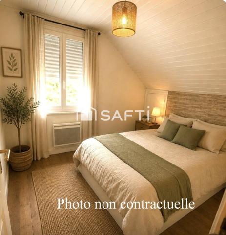 Maison proche commodités 2 chambres salon insert