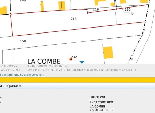 TERRAIN CONSTRUTIBLE DE 1743 M2