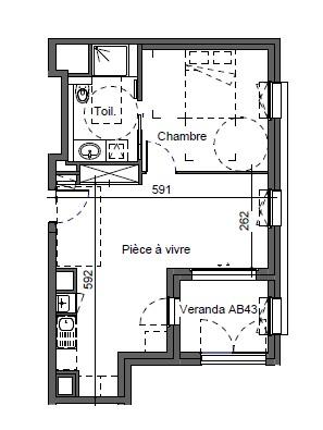 Appartement Caluire-et-Cuire 41.83 m²