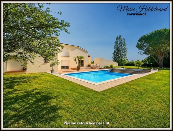 Maison d'architecte de caractère – 285 m² habitables – Vue dominante – Piscine – Grand garage