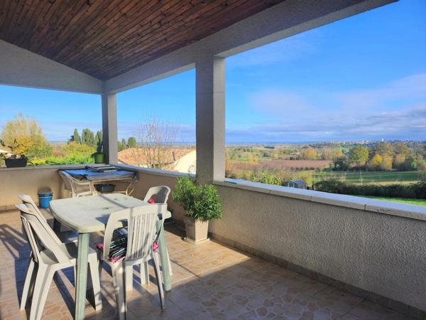 Maison sur sous-sol - avec vue - Terrain - à vendre 5 pièces proche de CASTILLONNES (47)