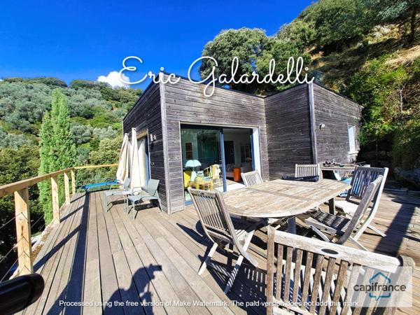 Maison d’architecte bioclimatique 5 pièces — 135 m² — Sainte Lucie de Tallano (20)