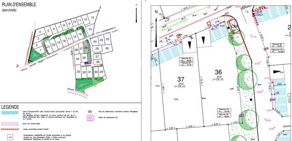 Terrain Brem Sur Mer 451 m2