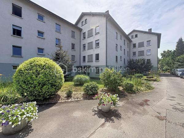 60 m² Carrez • 80 m² au sol • 2 chambres • 4ᵉ et dernier étage sans ascenseur • Triple exposition Est/Sud/Ouest • Cave • Stationnement libre dans la copropriété

Chaque bien possède son identité. Celui-ci séduira les amateurs de volumes, de lumière et de lieux de vie qui ont une âme.

A Didenheim, situation privilégiée, au fond d'une impasse, dans un environnement particulièrement calme. Situé au 4ᵉ et dernier étage d'une copropriété entretenue, cet appartement développe 60 m² Carrez et près de 80 m² au sol, offrant des volumes généreux et une atmosphère chaleureuse que l'on retrouve rarement dans cette gamme de biens.

Traversant et bénéficiant d'une triple exposition Est, Sud et Ouest, il profite d'une luminosité exceptionnelle tout au long de la journée. Les poutres apparentes, les volumes sous toiture et les nombreux Velux créent une ambiance unique, mêlant le charme des appartements sous les toits au confort d'une rénovation contemporaine.

La pièce de vie, ouverte sur une cuisine entièrement équipée, constitue un espace convivial où chaque détail a été pensé pour allier esthétique et fonctionnalité. Les nombreux rangements réalisés sur mesure sous les pentes optimisent parfaitement les volumes et participent au caractère soigné de l'ensemble. Les Velux sont équipés de volets roulants électriques solaires pour un confort optimal au quotidien.

Entièrement rénové en 2022, l'appartement ne nécessite aucun travaux. La cuisine et la salle d'eau ont été entièrement repensées avec des matériaux actuels et les parquets ont été rénovés, permettant aux futurs propriétaires de s'installer immédiatement.

L'espace nuit comprend deux chambres, dont l'une peut facilement accueillir un dressing ou un espace bureau selon vos besoins. La salle d'eau dispose d'une douche à l'italienne, d'un meuble vasque contemporain, d'un WC suspendu et d'un sèche-serviettes.

Le chauffage est individuel électrique. Une cave privative vient compléter ce bien.

La copropriété, appréciée pour son entretien régulier et son environnement verdoyant, met également à disposition de ses résidents un agréable jardin commun arboré. Le stationnement est particulièrement simple grâce aux nombreuses places de parking libres disponibles au sein de la résidence, un véritable confort au quotidien.

Brunstatt-Didenheim figure parmi les communes les plus recherchées de la première couronne mulhousienne. Appréciée pour sa qualité de vie, elle offre un environnement résidentiel verdoyant, à l'écart d'une urbanisation dense, tout en permettant de rejoindre rapidement Mulhouse, l'autoroute A36, la RN66 ainsi que les principaux bassins d'emploi. Les commerces, les établissements scolaires, les transports en commun, les équipements sportifs et les nombreux espaces de promenade contribuent au quotidien agréable qu'offre la commune.

Cet appartement conviendra parfaitement à un premier achat, à un couple ou à toute personne recherchant un bien lumineux, de caractère, sans travaux et prêt à accueillir un nouveau projet de vie.

Un appartement où l'on vient d'abord pour une visite… et dont on repart souvent avec l'envie de s'y installer.

Prix de vente : 135 000 € honoraires d'agence inclus.

Contacter Carole KLUPS immobilier
Réseaux sociaux Carole Klups immo