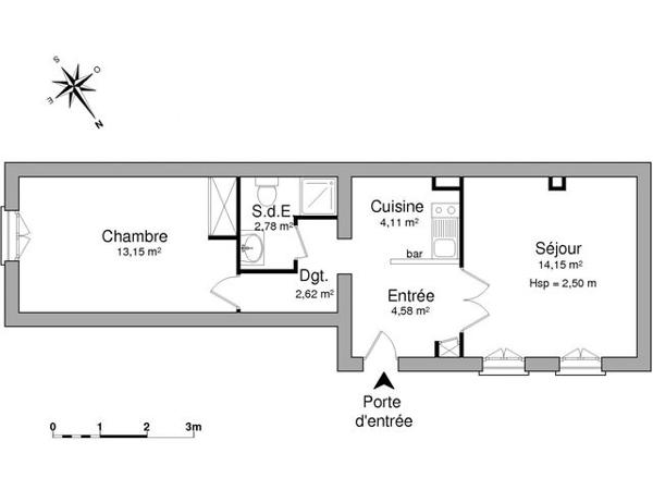 Location Appartement 2 pièces 41.4 m² - 134 RUE JEAN JAURES Puteaux 92800