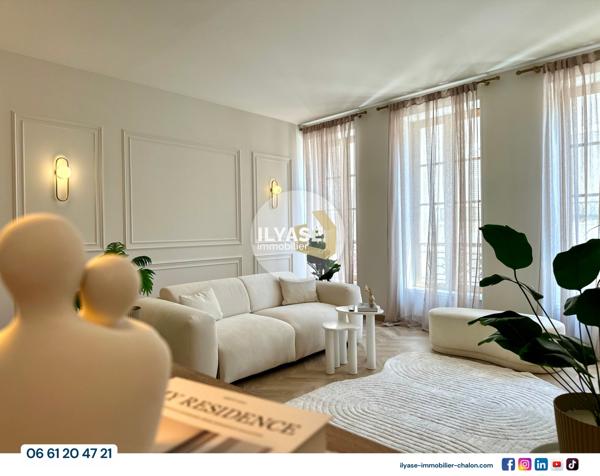 Chalon-sur-Saône (71100) Appartement haut-de-gamme | 60 m² | Centre-ville