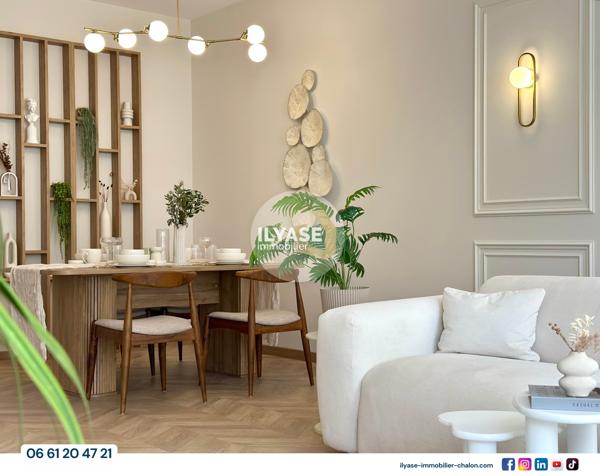 Chalon-sur-Saône (71100) Appartement haut-de-gamme | 60 m² | Centre-ville