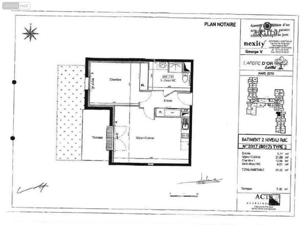Appartement à vendre à Laillé en Ille-et-Vilaine (35890), ref : 35129-6423   
le Chemin Vert