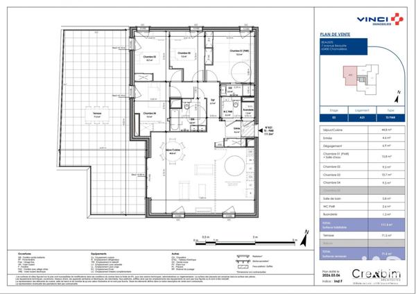 Appartement à vendre 5 pièces 111 m² Chamalières