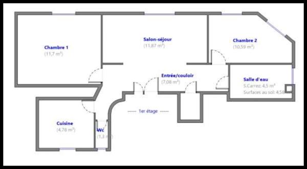 Appartement à vendre 3 pièces PARIS 15EME ARRONDISSEMENT (75)
