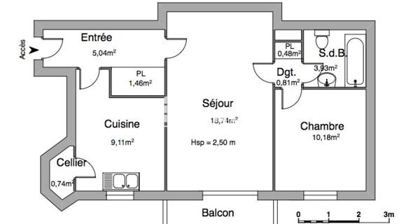 Location Appartement 2 pièces 50.49 m² - Marly-le-roi 78160