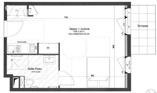 Saint-Herblain – Investissement locatif en résidence seniors "PARC BAGATELLE"  T1 meublé de 32,10 m²
