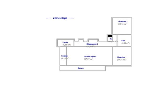 Appartement 4 pièces de 101 m² à Chatou (78400)