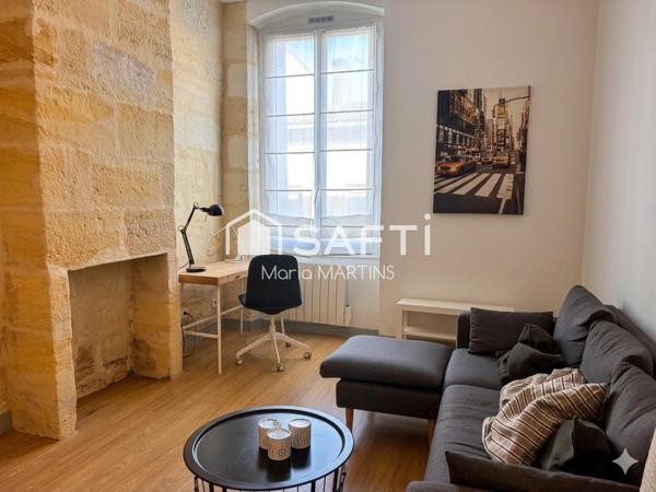 BORDEAUX, RUE DU JARDIN PUBLIC - APPARTEMENT T2 VENDU, LOUE - SPECIAL INVESTISSEURS