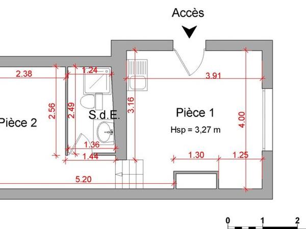Location Local commercial 2 pièces 27.1 m² - 119 BOULEVARD GAMBETTA Cahors 46000