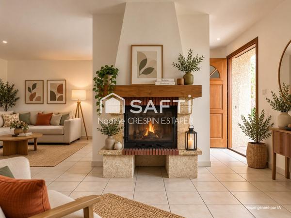 Villebrumier – Maison T4 de plain-pied d'environ  118 m² avec garage et terrain de 930 m²