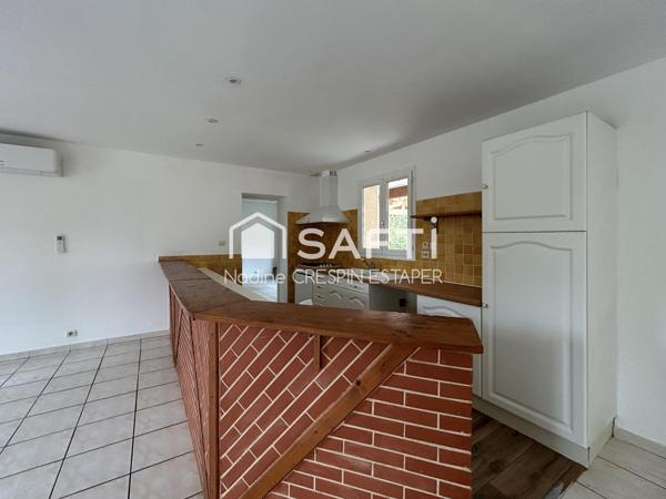 Villebrumier – Maison T4 de plain-pied d'environ  118 m² avec garage et terrain de 930 m²