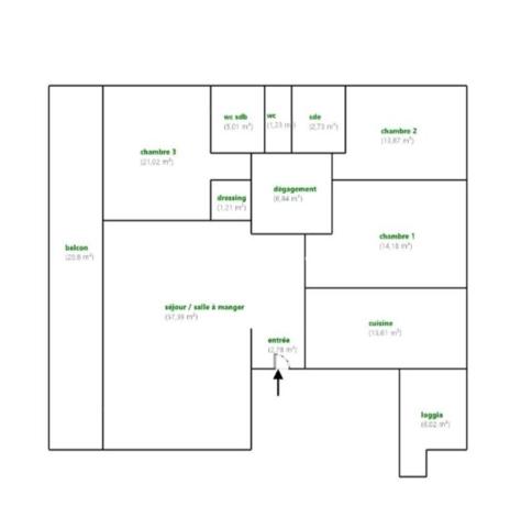 Appartement 5 pièces - 167 m² Bien prestige