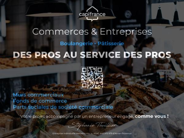 Fonds de commerce Boulangerie Pâtisserie à céder proche de AIX EN PROVENCE (13)