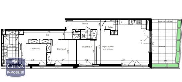 Appartement à vendre 4 pièces 106.26m² Arras (62000)