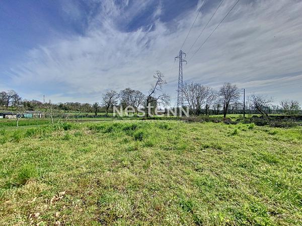 Terrain constructible de 1864m² sur Trémeven